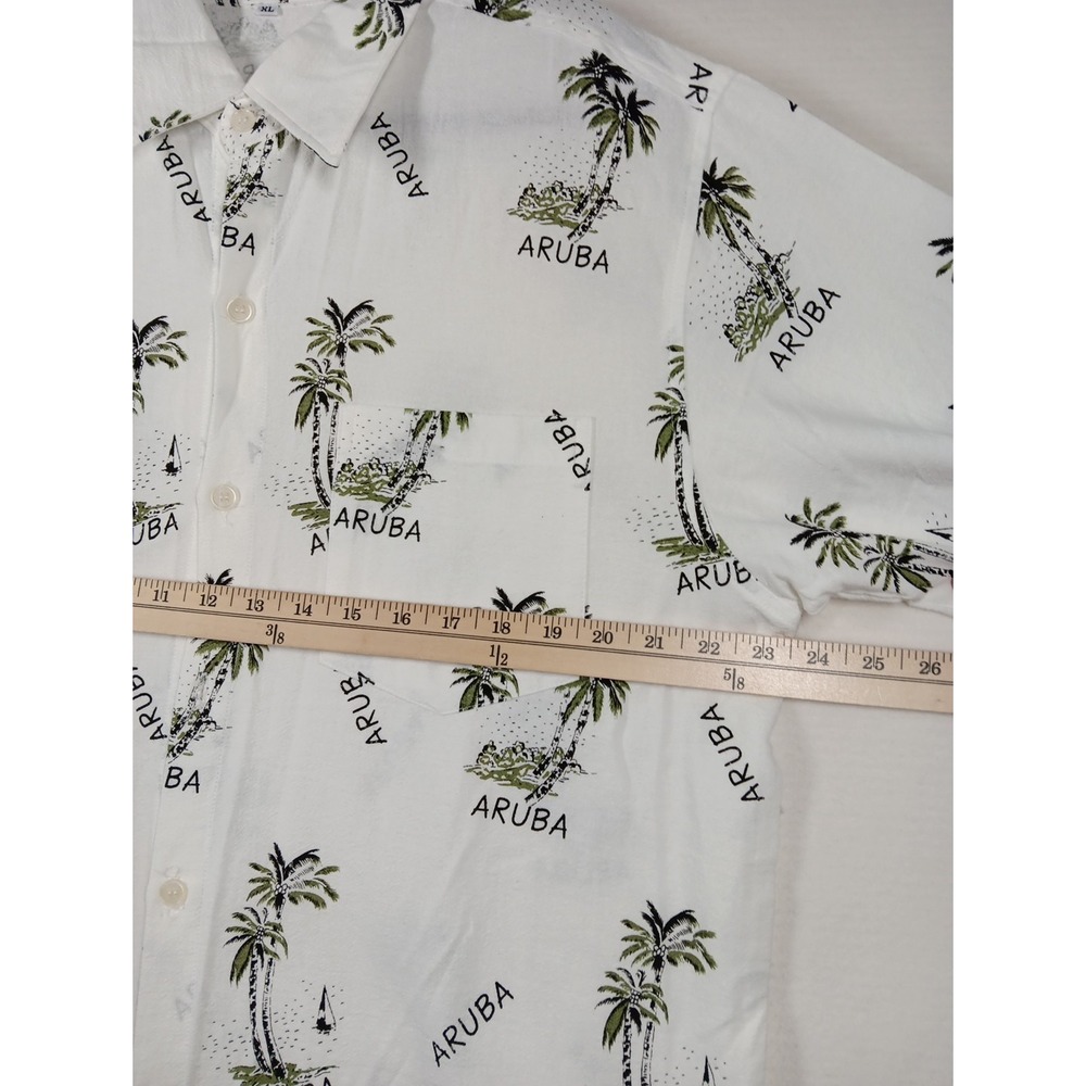 NS Natural Collections Aruba Men's Shirt Aruba XL White Tropical Button Up